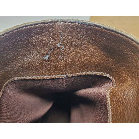 Matisse Ankle Boots Womens 7 Stryke Suede Slashed Western Moto Slouch Taupe - Picture 14 of 16